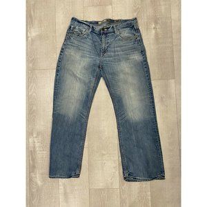 BKE Buckle Tyler Mens Denim Blue Jeans Size 36R Straight Leg